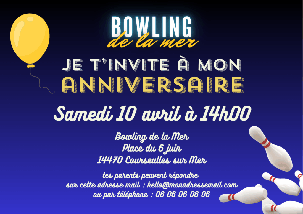 Anniversaire enfants SPARE