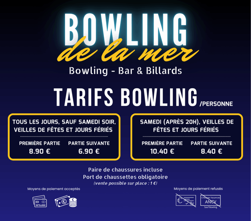 Horaires Bowling de la Mer
